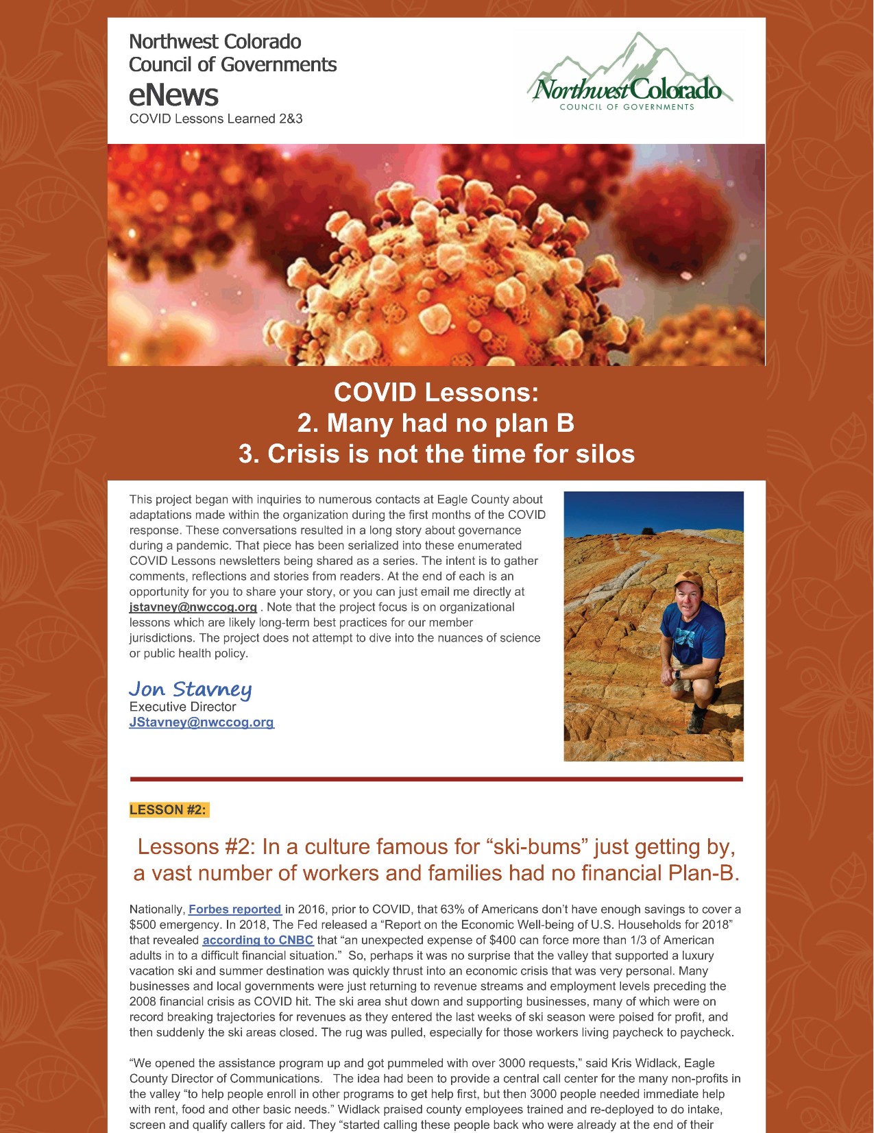 Covid Lessons – #2 & #3