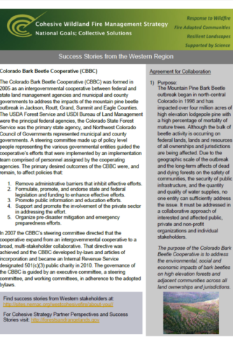 Cohesive Wildland Fire Management Strategy​