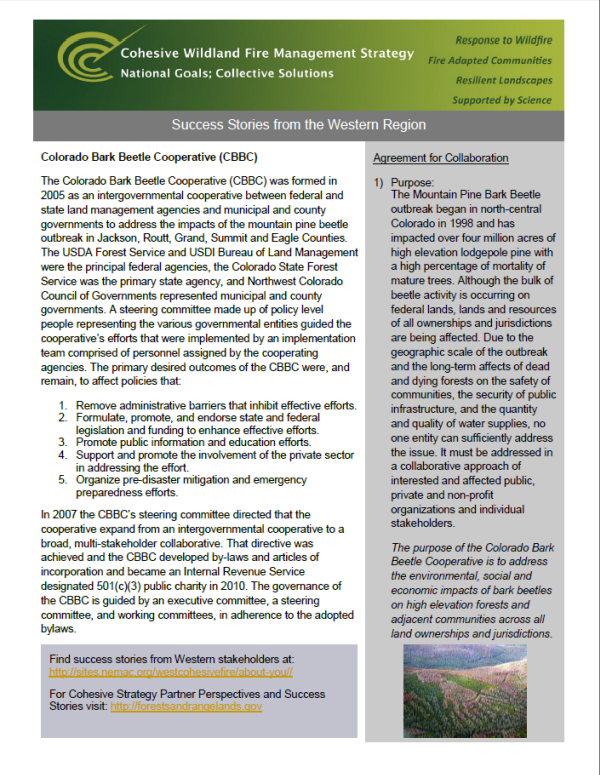 Cohesive Wildland Fire Management Strategy​