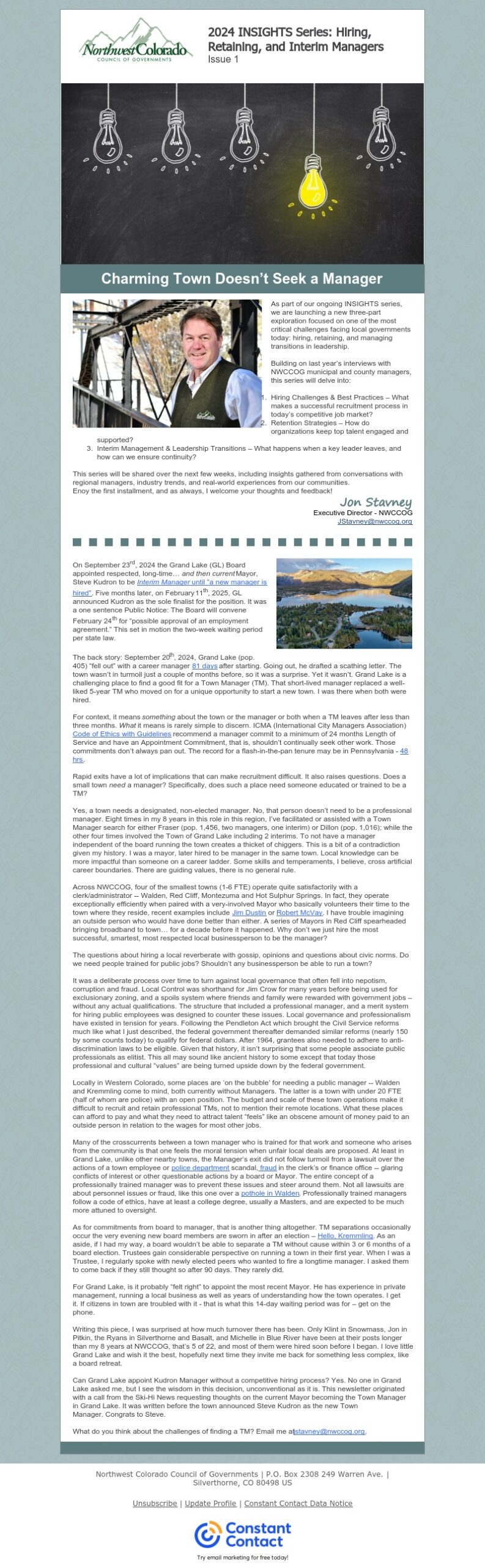 2025 INSIGHTS Series: Hiring, Retaining, and Interim Managers, Issue 1