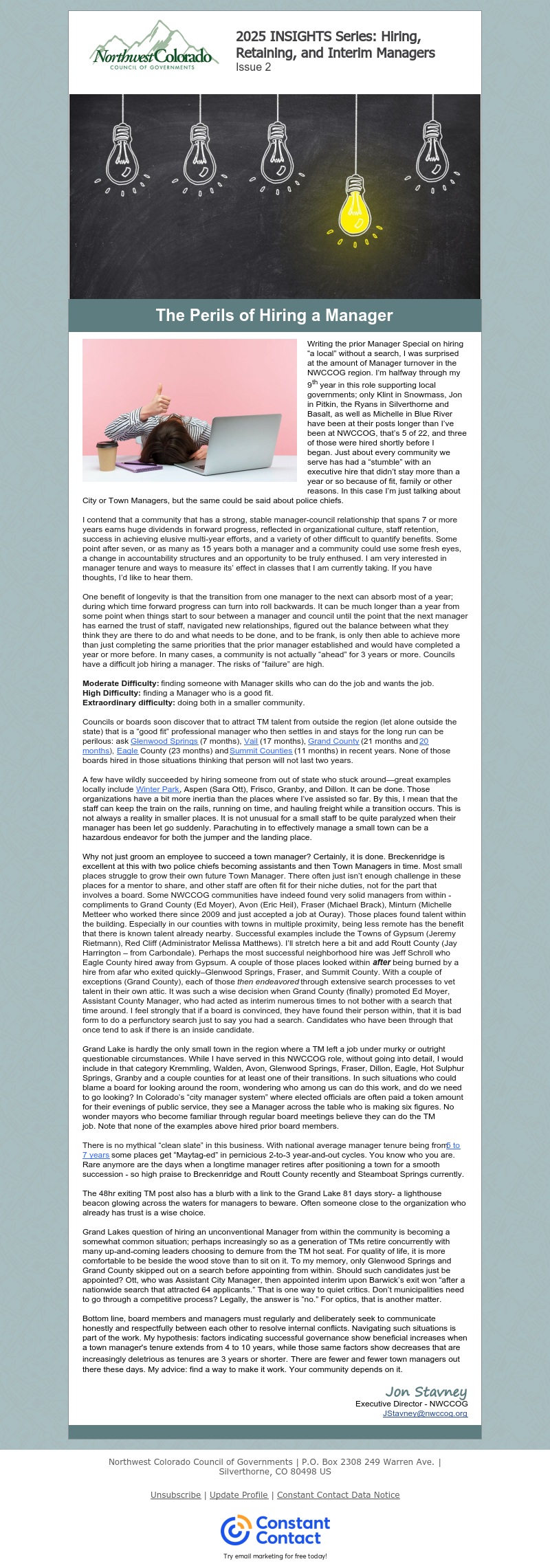 2025 INSIGHTS Series: Hiring, Retaining, and Interim Managers, Issue 2