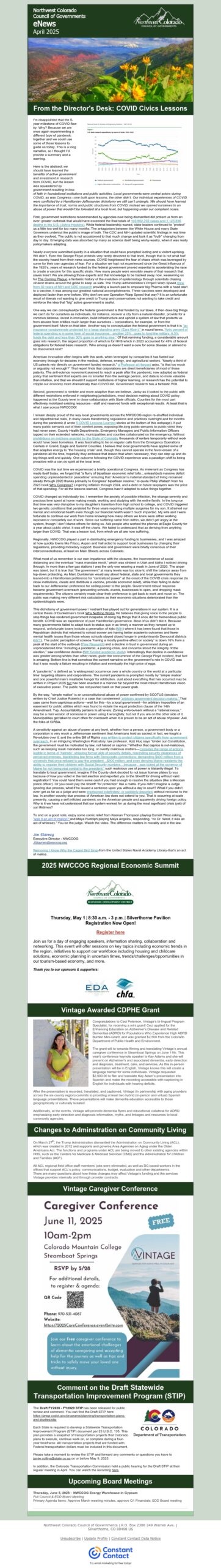 April 2025 Newsletter