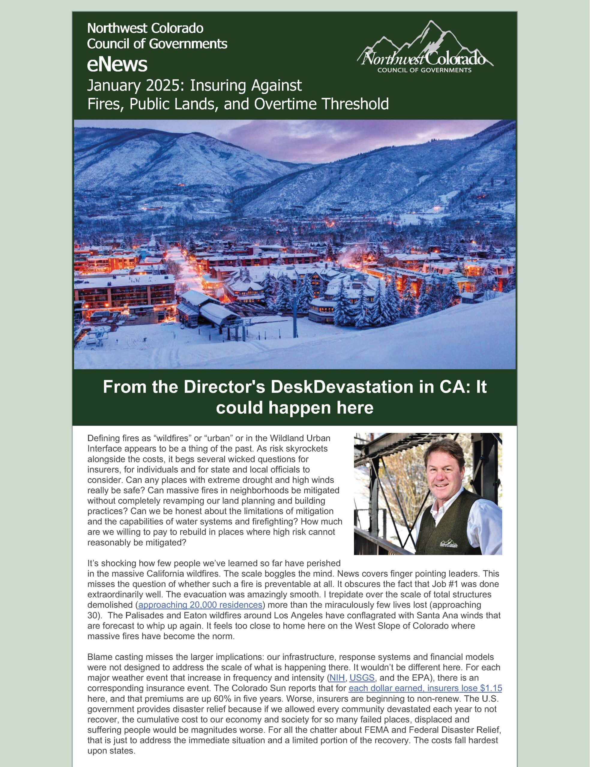 January 2025: Insuring Against Fires, Public Lands, and Overtime Threshold