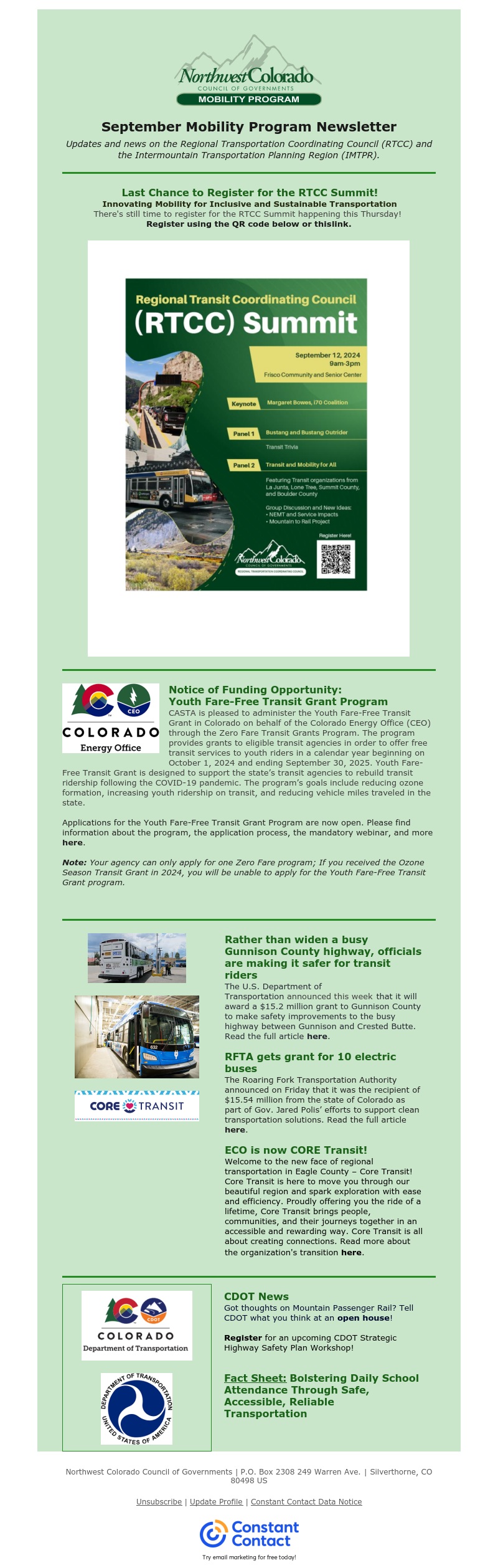September 2024 Mobility Program Newsletter