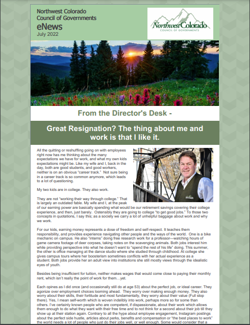 July 2022 News – The Great Resignation, Granby protects small-town culture, water issues