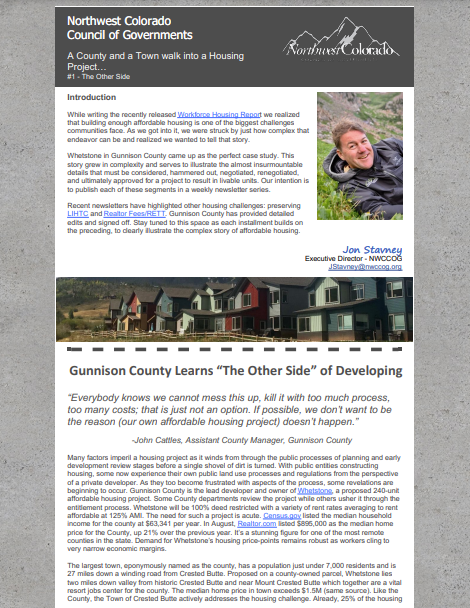 Gunnison County Learns “The Other Side” of Developing