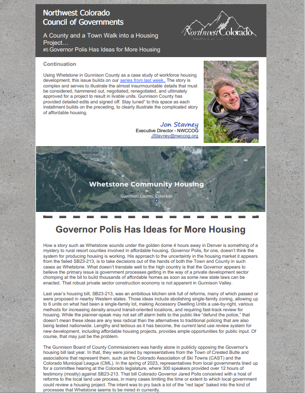 #5 Gov. Polis Has Ideas for More Housing