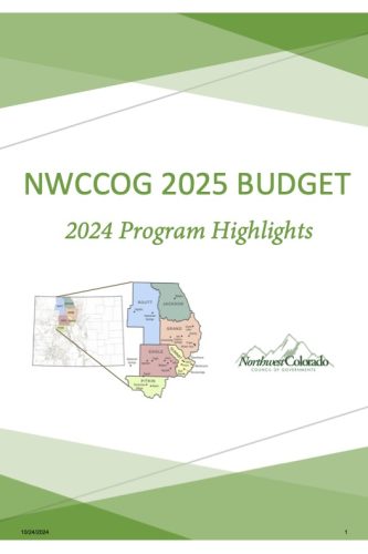 NWCCOG 2025 Budget