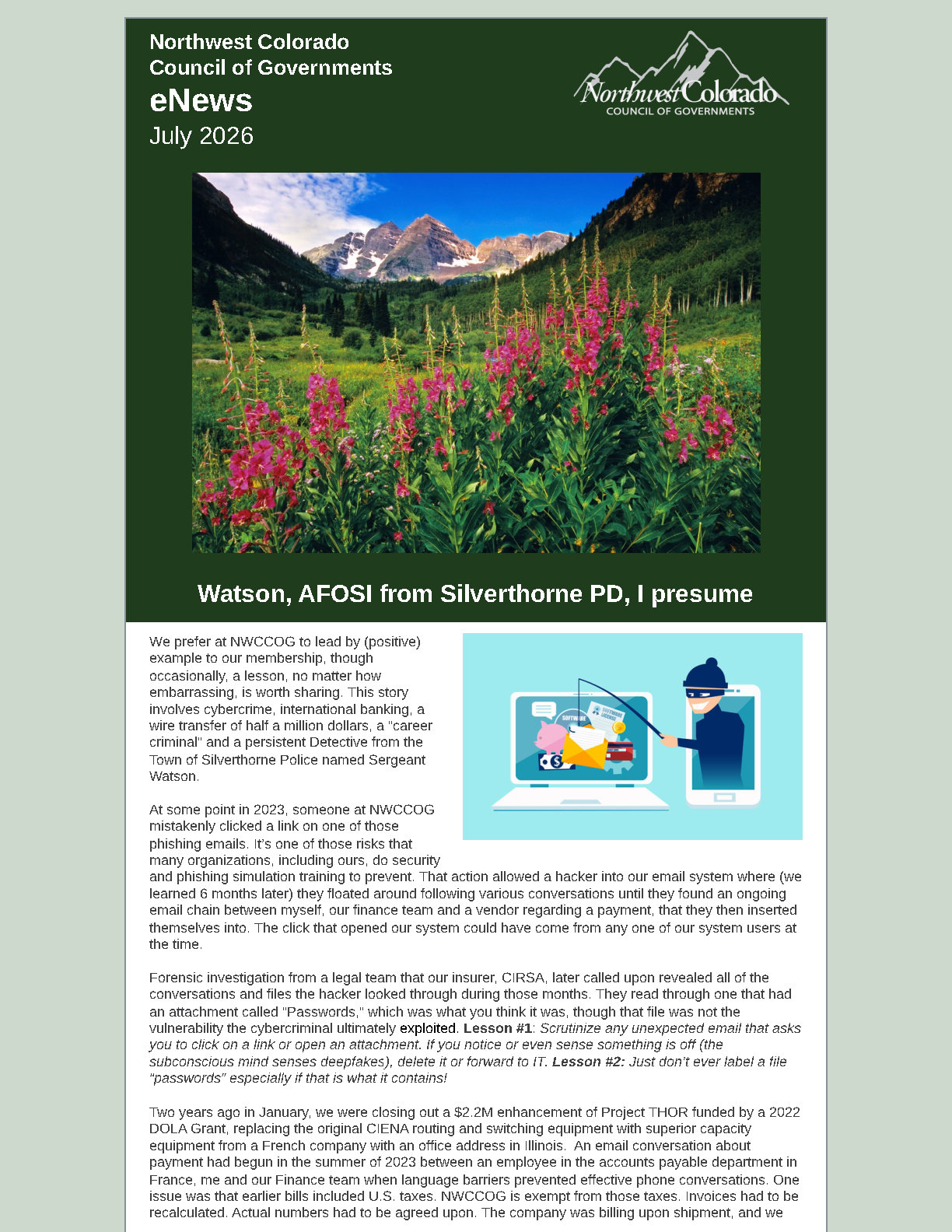 July 2026 Newsletter